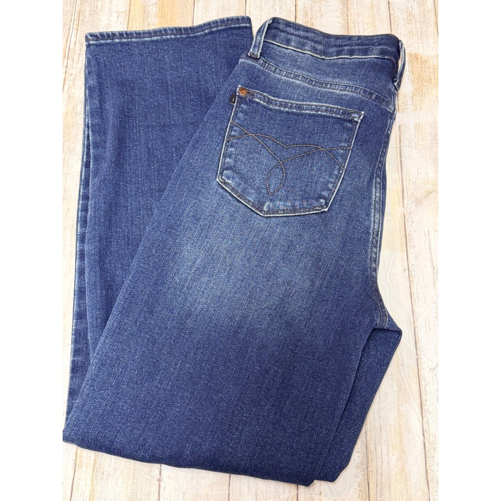 Judy Blue Dad Jean High Rise Distressed Straight Leg Dark Wash JB88680 DK 7/28
